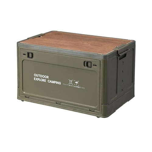 Faltbare Campingbox Aufbewahrungsboxen, 30L/60L Aufbewahrungsbehälter Mit Deckel, Outdoor-Aufbewahrungsbox, Garagenorganisation Lagerkisten Als Tischplatte Für Outdoor Camping Auto Kofferraum von Tanxemery