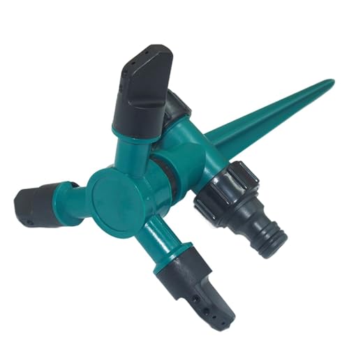 Garten-Sprinkler – automatischer Rasensprenger, drehbar um 360 °, Wasserschicht, gleichmäßige Bewässerung, automatische Bewässerung und Anti-Overspray für den Park von Tanxemery