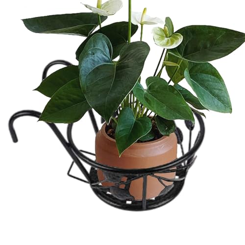Geländer-Pflanzgefäß, Blumentopfhalter, schwimmender Geländerhalter aus Metall für den Außenbereich | Haushalts-Blumentopfhalter, Blumenständer für Terrasse, Balkon, Zaun von Tanxemery