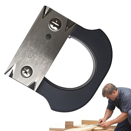 Kantenhobel | Winkelhobel für Gesang, präzise, rutschfeste Klinge für Furniere aus ABS und gebogenem oder geradem Holz, mit ergonomischem Griff von Tanxemery