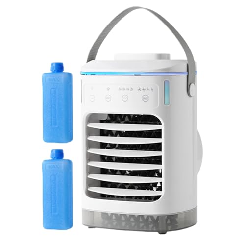 Klimageräte Mobiles Verdunstungskühlgerät 4x Timer Funktion - Leichter Tischventilator 800g Weiß Klimaanlage Ersatz Luftbefeuchter Mit 2 Eisbox Für Wohnheim Küche Homeoffice Desktop Kühlsystem Klimageräte Mobiles Verdunstungskühlgerät 4x Timer Funktion - Leichter Tischventilator 800g Weiß Klimaanlage Ersatz Luftbefeuchter Mit 2 Eisbox Für Wohnheim Küche Homeoffice Desktop Kühlsystem von Tanxemery