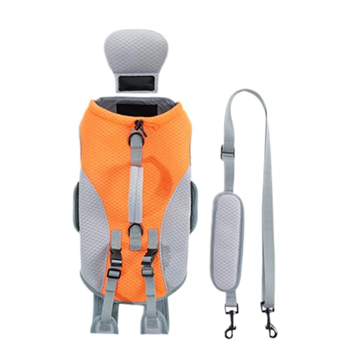 Kühlendes Geschirr für Hunde, Jacke mit Kühlgeschirr für Hunde – abnehmbare Träger für Frischemantel Welpen, Größe M S für Outdoor, Training, Wandern, Camping von Tanxemery