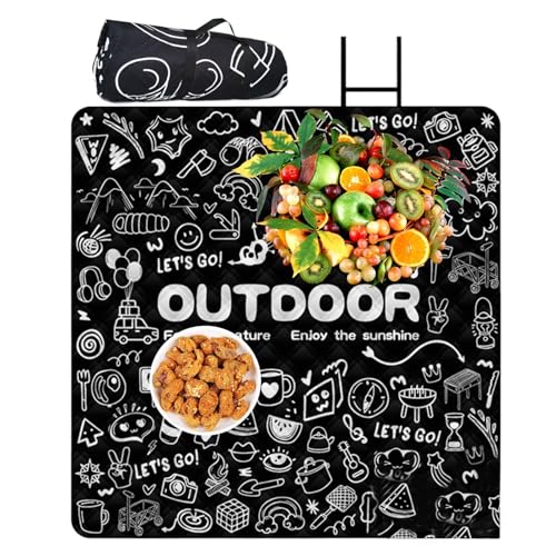 Picknick-Teppich – wasserdicht für Reisen und Freizeit – dick, sandabweisend, für Strand, Garten, Camping und Zusammenkünfte Picknick-Teppich – wasserdicht für Reisen und Freizeit – dick, sandabweisend, für Strand, Garten, Camping und Zusammenkünfte von Tanxemery