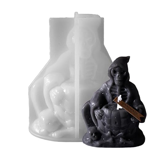Schädel Silikonform, Halloween-Kerzenformen, Skull Soap Mold Schokoladenform, Gothic Halloween Dekoration Formen, Handgemachte Halloween Handwerk, Ornament Schädel Silikonform, Halloween-Kerzenformen, Skull Soap Mold Schokoladenform, Gothic Halloween Dekoration Formen, Handgemachte Halloween Handwerk, Ornament von Tanxemery