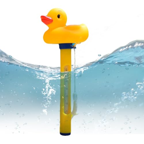 Schwimmendes Poolthermometer - Wassertemperatur Thermometer Mit Schnur - Präzises Messgerät Mit Schneller Reaktion Für Außenbereich Innenbereich Aquarien Seen Badewannen Whirlpools von Tanxemery