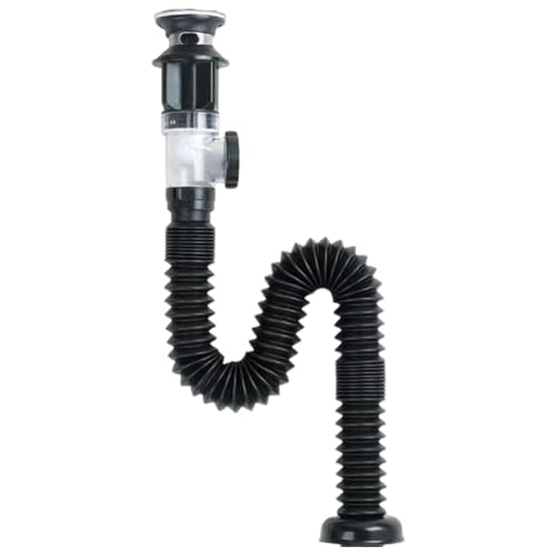 Spülbecken-Ablaufschlauch, Bad-Ablaufschlauch, leise, geruchshemmend, für Waschbecken, rostfrei, verstopfungssicher, Abflussschlauch Spülbecken-Ablaufschlauch, Bad-Ablaufschlauch, leise, geruchshemmend, für Waschbecken, rostfrei, verstopfungssicher, Abflussschlauch von Tanxemery