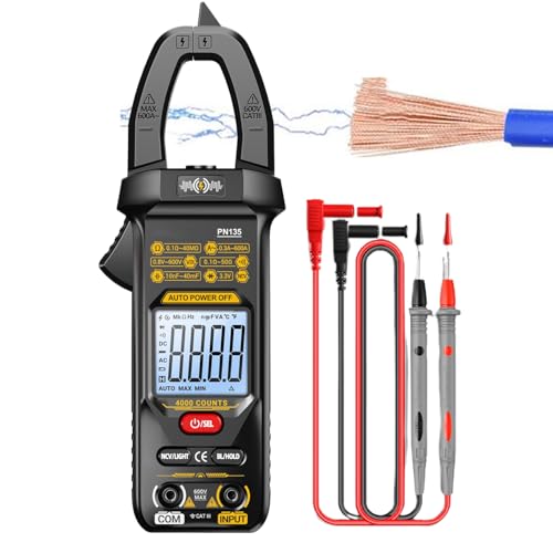 Stromzange | 4000 Counts Automatischer Messbereich Strommessgerät | Intelligente Digitalanzeige Zange für Elektriker DC AC Spannung Electrical Automotive Haushalt Stromzange | 4000 Counts Automatischer Messbereich Strommessgerät | Intelligente Digitalanzeige Zange für Elektriker DC AC Spannung Electrical Automotive Haushalt von Tanxemery