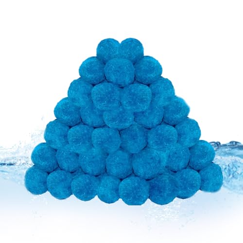 Tanxemery Filterwatte Für Poolfilter | Filterbälle Für Schwimmbäder Und Gartenteiche - Wiederverwendbare Polyester Kugeln Zur Teichfilterung Und Wartung von Tanxemery