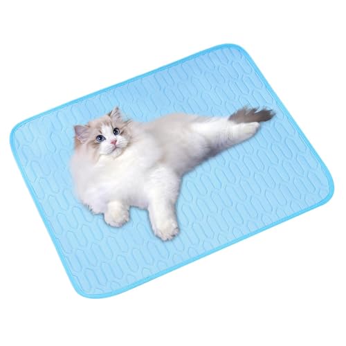 Tanxemery Kühlmatte für Hunde | tragbare Kühlung aus Eisseide | Kissen für Tiere für Wohnzimmer, Schlafzimmer, Terrasse, Garten und Büro von Tanxemery