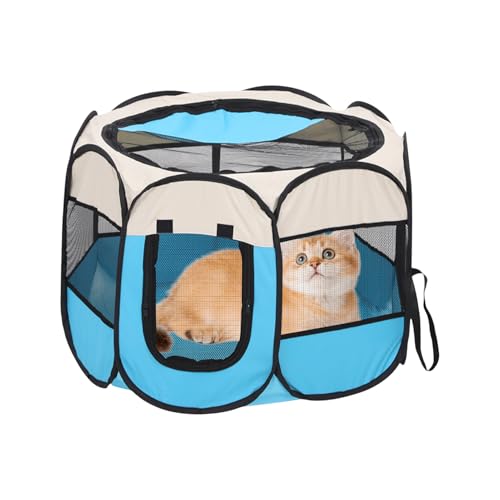 Tragbare Katzen-Spielzone,Welpe Kitten Camping Mesh Halbgeschlossenes Zelt | Atmungsaktiver Großer Unterschlupf Für Kätzchen Welpen Frettchen Hamster Igel Innen Außen Garten Terrasse Balkon Tragbare Katzen-Spielzone,Welpe Kitten Camping Mesh Halbgeschlossenes Zelt | Atmungsaktiver Großer Unterschlupf Für Kätzchen Welpen Frettchen Hamster Igel Innen Außen Garten Terrasse Balkon von Tanxemery