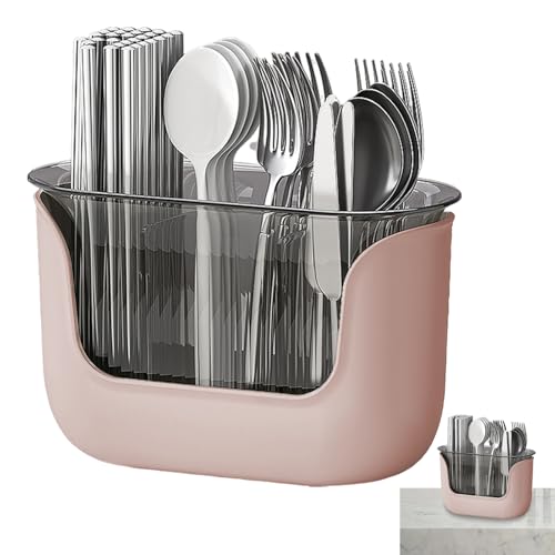 Utensilienhalter mit 3 Fächern, Besteckhalter für die Theke | Küchenbesteckkasten mit 3 Fächern - Transparenter Besteck-Organizer, Mülleimerhalter für Zangen Utensilienhalter mit 3 Fächern, Besteckhalter für die Theke | Küchenbesteckkasten mit 3 Fächern - Transparenter Besteck-Organizer, Mülleimerhalter für Zangen von Tanxemery