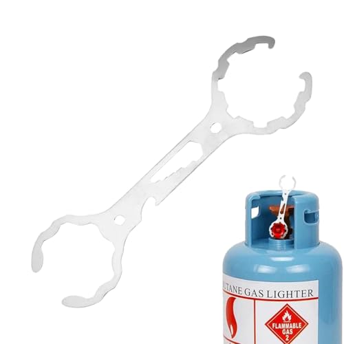 Ventilschlüssel, Edelstahlschlüssel – Pumpenschlüssel aus Edelstahl, Zylinderdeckelöffner, manueller Flaschenöffner, arbeitssparend für Druckminderer Ventilschlüssel, Edelstahlschlüssel – Pumpenschlüssel aus Edelstahl, Zylinderdeckelöffner, manueller Flaschenöffner, arbeitssparend für Druckminderer von Tanxemery