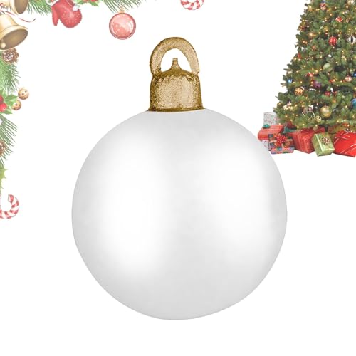 Weihnachtskugeln aus PVC, aufblasbare Weihnachtskugel im Freien - 17,7 Zoll große PVC-Weihnachtskugel-Dekorationen für den Außenbereich, aufblasbare Weihnachtskugeln für den Außenbereich, extra große Weihnachtskugeln aus PVC, aufblasbare Weihnachtskugel im Freien - 17,7 Zoll große PVC-Weihnachtskugel-Dekorationen für den Außenbereich, aufblasbare Weihnachtskugeln für den Außenbereich, extra große von Tanxemery