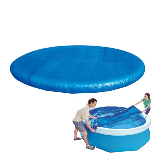 Aufblasbare Poolabdeckung - UV-Beständige Poolabdeckung | Zusammengelegte Plane Staubdicht Mit Zugband Für Winter Outdoor Garten Terrasse Poolbereich Wasserschutz von Tanxier