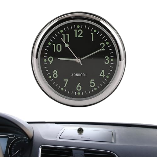 Auto Armaturenbrett Uhr Selbstklebend | Auto-Thermometer Mit Klebefläche | Leuchtende Lüftungsgitter-Uhr Für Autos Wohnmobile LKWs Zuhause von Tanxier