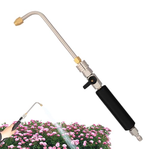 Druckstarkes Gartenschlauch-Sprühgerät - Gartenschlauch-Hochdruckdüse,Tragbares Multifunktions-Spraygerät für Dachrinne Terrasse Einfahrt Autowäsche Fenster von Tanxier