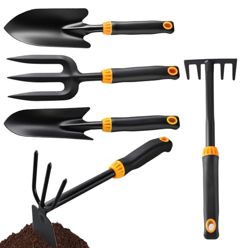 Garten Schaufel,5-teiliges Set Pflanzschaufeln für Gartenarbeit | Gartenwerkzeug-Set Mit Handschaufel Für Gartenarbeit Camping Umpflanzen Hochbeet Balkon Rasen Garten Schaufel,5-teiliges Set Pflanzschaufeln für Gartenarbeit | Gartenwerkzeug-Set Mit Handschaufel Für Gartenarbeit Camping Umpflanzen Hochbeet Balkon Rasen von Tanxier