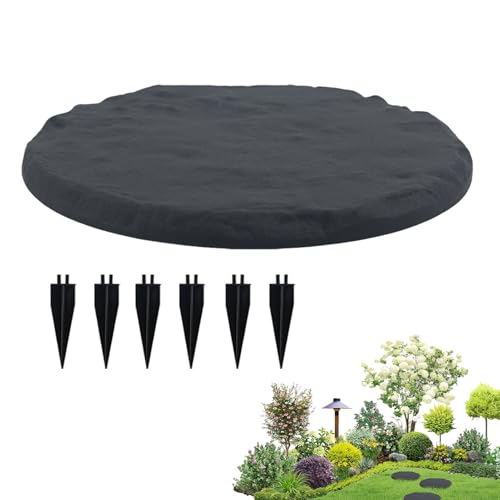 Garten Trittsteine - Weggestaltung Garten Deko - Set mit Bodenhaken für Garten Terrasse Pool Spielplatz Grab Außenbereich Pfad Zierde Garten Trittsteine - Weggestaltung Garten Deko - Set mit Bodenhaken für Garten Terrasse Pool Spielplatz Grab Außenbereich Pfad Zierde von Tanxier
