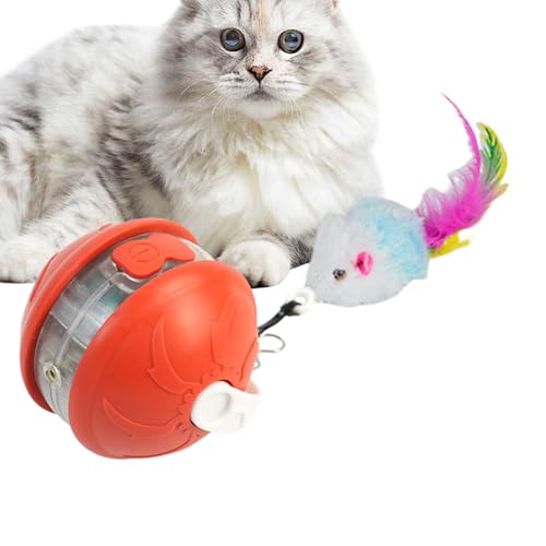 Interaktiver Ball Für Katzen | Intelligente Spielbälle Automatische Kätzchen Spielzeuge - Leise Haustier Unterhaltung Bewegung Zubehör Für Balkon Garten Wohnzimmer von Tanxier