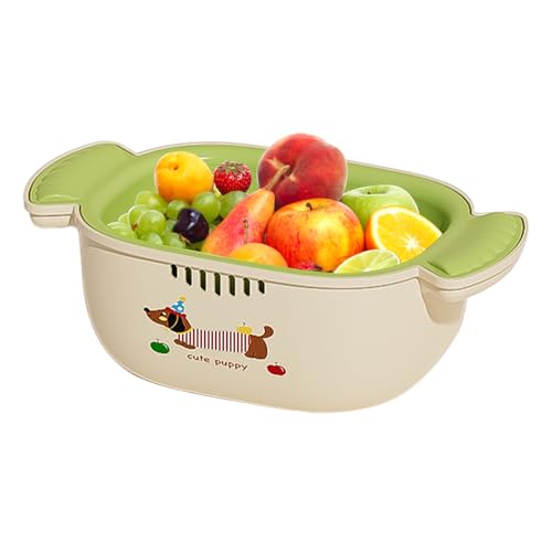 Küchensieb Set Mit Schüssel Sieb - Stapelbares Nudelsieb Mit Großer Kapazität,Spülschüssel Siebeinsatz Für Lebensmittel Beeren Salate Küchensieb Set Mit Schüssel Sieb - Stapelbares Nudelsieb Mit Großer Kapazität,Spülschüssel Siebeinsatz Für Lebensmittel Beeren Salate von Tanxier