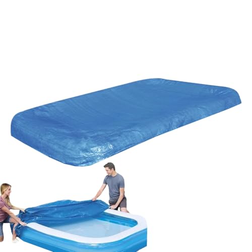 Poolabdeckung - UV-Beständige Poolabdeckung - Zusammengelegte Plane Staubdicht Mit Zugband Für Winter Outdoor Garten Terrasse Poolbereich Wasserschutz von Tanxier