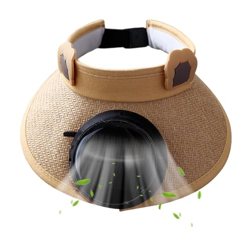 Solarenergie Ventilator | Leichter Solargesteuerter Mit Ventilator - Kühlendes Visier Tragbare 3-Stufen Einstellung Für Garten Wandern Angeln Camping Radfahren Yoga Urlaub Pool von Tanxier