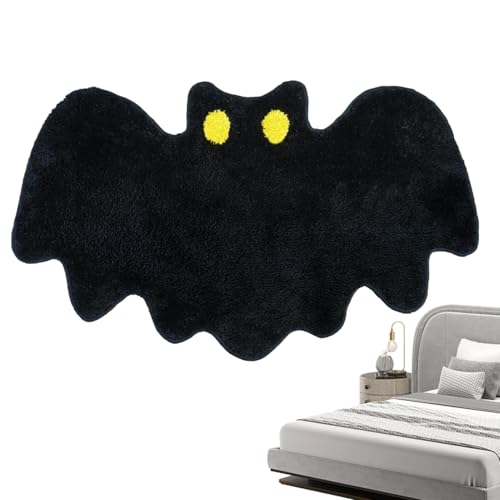 Tanxier Halloween Fußmatte | Halloween Fußmatte | rutschfeste Schmutzabweisende Bodenmatte 50x80cm Für Bettseite Schlafzimmer Eingangsbereich Terrasse Balkon Kabine von Tanxier