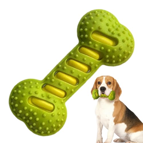 Tanxier Hund Quietschspielzeug,Hundekauspielzeug Knochenform - Interaktives Kauspielzeug Gegen Langeweile & Für Zahnung von Tanxier