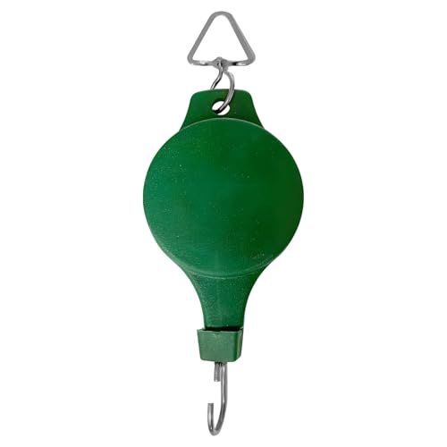 Tanxier Pflanzen Flaschenzug Haken | Ziehbare Pflanzenaufhängung Zum Herunterziehen,Teleskopischer Halter zur Pflanzenbewässerung für Garten, Balkon, Blumenkörbe, Vogelfutterhäuser sowie für Outdoor- von Tanxier