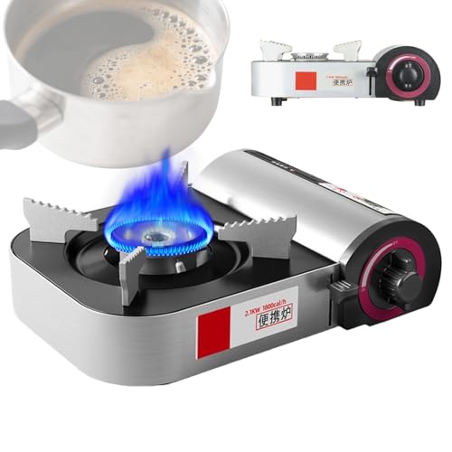 Tragbarer Kocher - Leichtes Kochfeld | 2100W Windgeschütztes Kochwerkzeug Leichtes Küchenzubehör Für Outdoor Indoor Grillen Backpacking von Tanxier