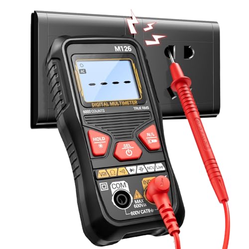 Voltmeter Multimeter,Automatisches Spannungsmessgerät - Tragbares Spannungsmessgerät Mit Automatischer Bereichsumschaltung, 6.000 Counts Strommesser Für Zuhause Voltmeter Multimeter,Automatisches Spannungsmessgerät - Tragbares Spannungsmessgerät Mit Automatischer Bereichsumschaltung, 6.000 Counts Strommesser Für Zuhause von Tanxier