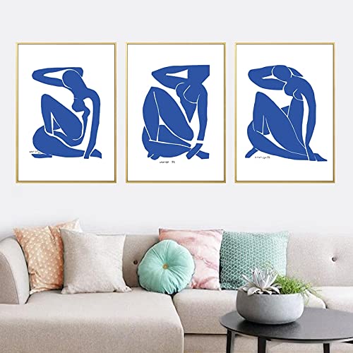 Henri Matisse Abstrakte Drucke Blaue Akte Poster Und Drucke 3 Stück Minimalistische Weibliche Aktkunst Leinwand Malerei Wanddekor 50Cmx70Cmx3Pcs Kein Rahmen Henri Matisse Abstrakte Drucke Blaue Akte Poster Und Drucke 3 Stück Minimalistische Weibliche Aktkunst Leinwand Malerei Wanddekor 50Cmx70Cmx3Pcs Kein Rahmen von Tanyang