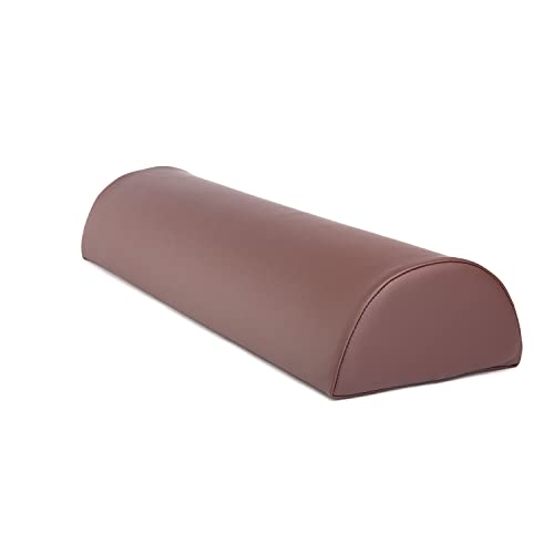 WellTouch Lagerungsrolle halbrund | Knierolle für Massageliegen | Lagerungskissen für Massage & Therapie | Kniehalbrolle in Größe S: 65 x 15 x 7,5 cm/Größe M: 65 x 22 x 11 cm (Schoko) von WellTouch