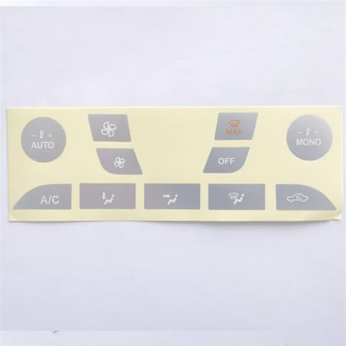 Taste Aufkleber für Ford Focus 1999–2005,Auto Klimaanlage Armaturenbrett A/C Taste Dash Klima Control Schalter Aufkleber Kit,B-White Taste Aufkleber für Ford Focus 1999–2005,Auto Klimaanlage Armaturenbrett A/C Taste Dash Klima Control Schalter Aufkleber Kit,B-White von TaoZong