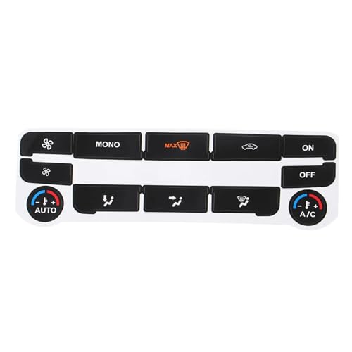 Taste Aufkleber für Ford S-Max Mondeo,Auto Klimaanlage Armaturenbrett A/C Taste Dash Klima Control Schalter Aufkleber Kit,A-Black Taste Aufkleber für Ford S-Max Mondeo,Auto Klimaanlage Armaturenbrett A/C Taste Dash Klima Control Schalter Aufkleber Kit,A-Black von TaoZong