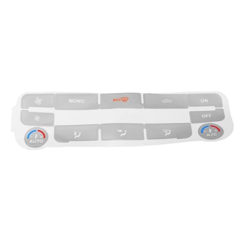 Taste Aufkleber für Ford S-Max Mondeo,Auto Klimaanlage Armaturenbrett A/C Taste Dash Klima Control Schalter Aufkleber Kit,B-White Taste Aufkleber für Ford S-Max Mondeo,Auto Klimaanlage Armaturenbrett A/C Taste Dash Klima Control Schalter Aufkleber Kit,B-White von TaoZong