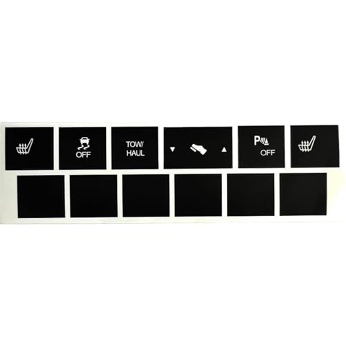 Taste Aufkleber für Jeep Cherokee Commander,Auto Klimaanlage Armaturenbrett A/C Taste Dash Klima Control Schalter Aufkleber Kit Taste Aufkleber für Jeep Cherokee Commander,Auto Klimaanlage Armaturenbrett A/C Taste Dash Klima Control Schalter Aufkleber Kit von TaoZong