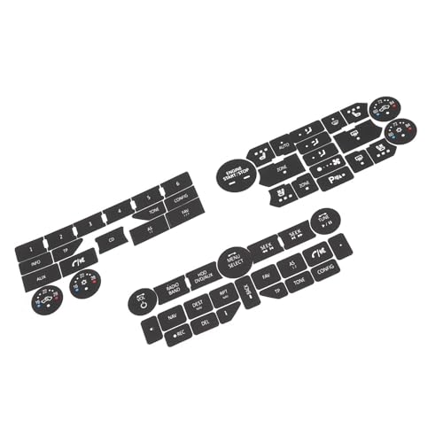 Taste Aufkleber für SAAB Die 3.Generation 9-5NG 9-4X,Auto Klimaanlage Armaturenbrett A/C Taste Dash Klima Control Schalter Aufkleber Kit Taste Aufkleber für SAAB Die 3.Generation 9-5NG 9-4X,Auto Klimaanlage Armaturenbrett A/C Taste Dash Klima Control Schalter Aufkleber Kit von TaoZong