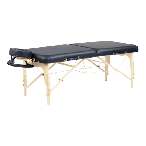 Taoline Massageliege Balance II« (76 cm), mobil, tragbar, blau, verstellbare Kopfstütze, Armschlaufe & Tragetasche inklusive von WellTouch