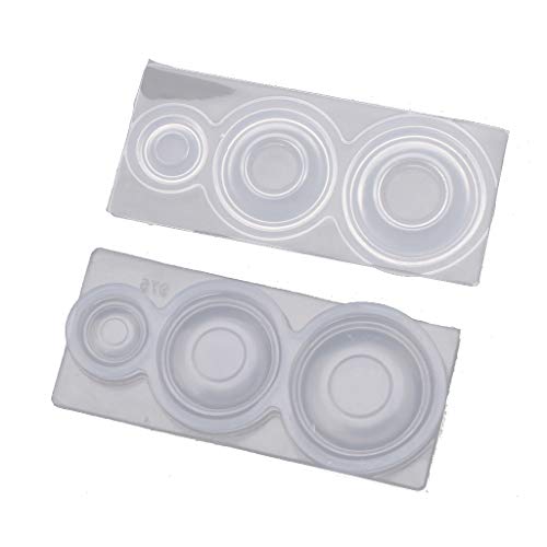 Kcibyvx Gießform Epoxidform Mini Bowl Barrel Flasche Harzform Miniatur Food Play Bread Toast Pochierte Form von Taomeng
