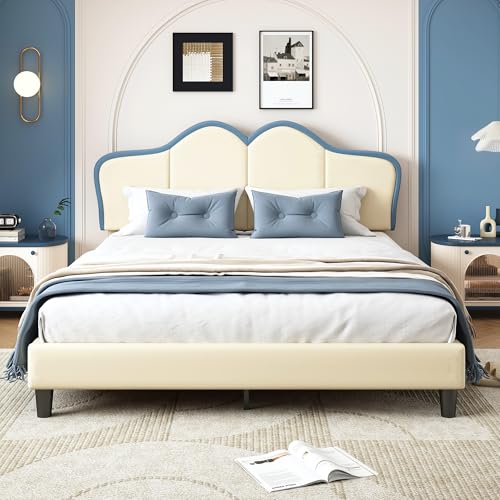 Taoplay Komplettes Bett- und Matratzen-Set mit Memory-Schaum für erholsamen Schlaf, Weiß Blau Taoplay Komplettes Bett- und Matratzen-Set mit Memory-Schaum für erholsamen Schlaf, Weiß Blau von Taoplay