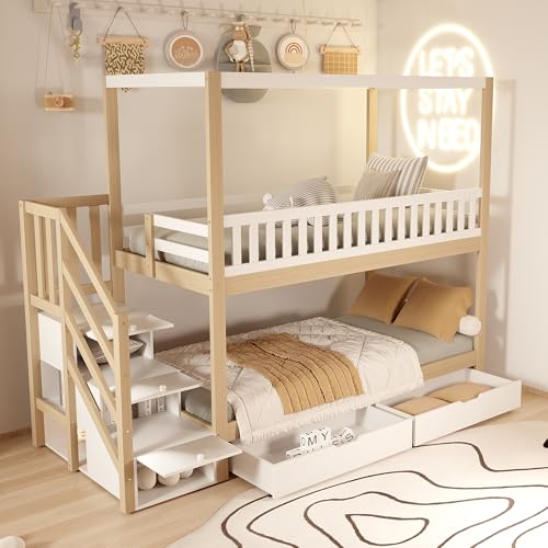 Taoplay Komplettes Bett- und Matratzen-Set mit Memory-Schaum für erholsamen Schlaf, Weiß Natur Taoplay Komplettes Bett- und Matratzen-Set mit Memory-Schaum für erholsamen Schlaf, Weiß Natur von Taoplay