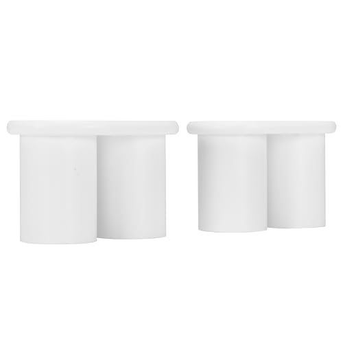 Taoplay Hocker Pouf Hocker Sitzhocker Puff Hocker Fußbank Kleiner Hocker für Wohnzimmer & Schlafzimmer, Sitzhocker, Weiß von Taoplay