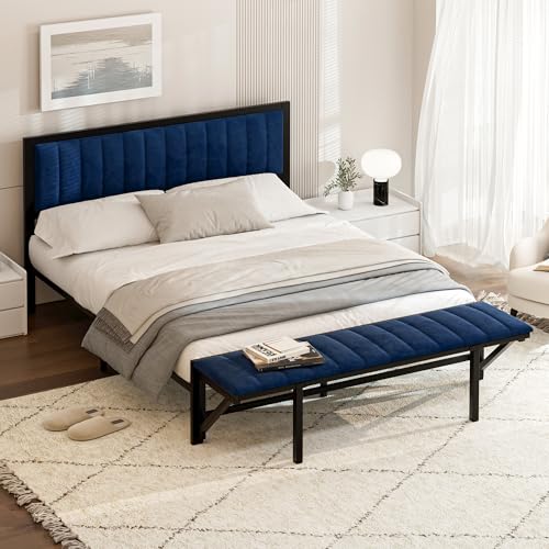 Taoplay Komplettes Bett- und Matratzen-Set mit Memory-Schaum für erholsamen Schlaf, Blau Taoplay Komplettes Bett- und Matratzen-Set mit Memory-Schaum für erholsamen Schlaf, Blau von Taoplay