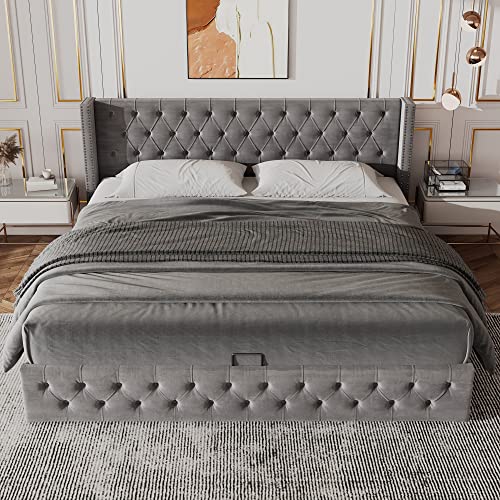 Taoplay Komplettes Bett- und Matratzen-Set mit Memory-Schaum für erholsamen Schlaf, Grau Taoplay Komplettes Bett- und Matratzen-Set mit Memory-Schaum für erholsamen Schlaf, Grau von Taoplay