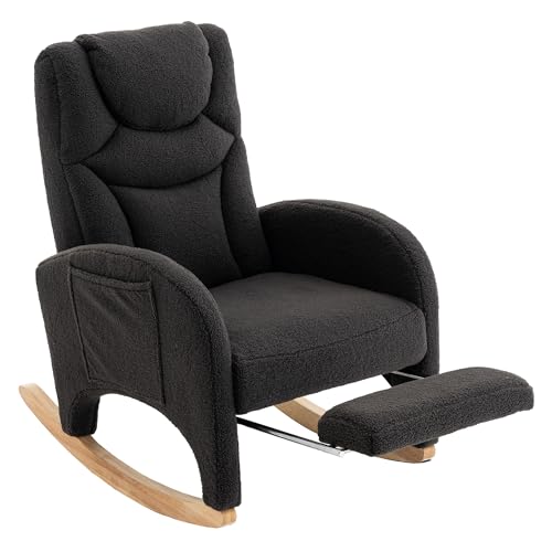 Taoplay Schaukelstuhl mit Liegefunktion – Schaukelsessel Rocking Chair für Wohnzimmer & Schlafzimmer, MitternachtSchwarz Taoplay Schaukelstuhl mit Liegefunktion – Schaukelsessel Rocking Chair für Wohnzimmer & Schlafzimmer, MitternachtSchwarz von Taoplay