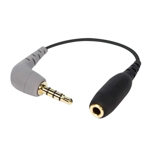 Taoricen 3,5 mm TRS auf TRRS RODE SC4 Adapterkabel Kompatibel mit RODE Wireless GO II Drahtlosmikrofon Verbindung zum Mobiltelefon Adapter von Taoricen