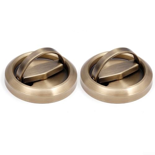 304 Edelstahl Zuggriff für Schiebetürschloss mit Ringschloss Design und resistent gegen Rost für Metall- und Holztüren (Bronze) von Taotalhomy