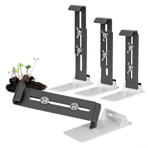 4 Stück Blumenkasten-Halterungen für Fensterbank, Balkontopf, höhenverstellbar, sichere Montage, für den Außenbereich 4 Stück Blumenkasten-Halterungen für Fensterbank, Balkontopf, höhenverstellbar, sichere Montage, für den Außenbereich von Taotalhomy