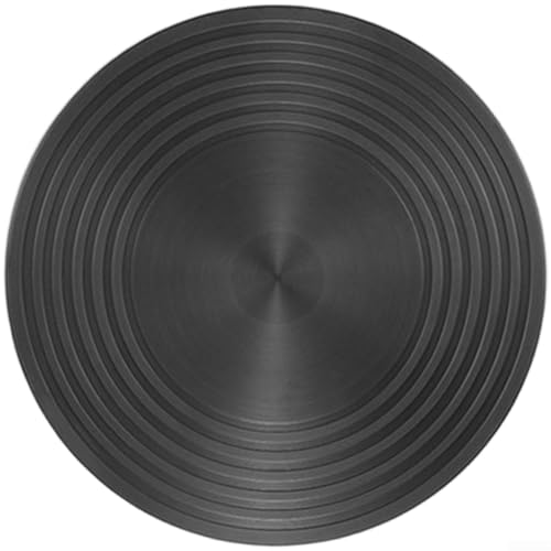 Aluminium-Gasherd-Wärmeverteiler-Platte, 20 cm, 24 cm, 28 cm, verdickte 4 mm, 6 mm, rutschfeste Unterseite, gleichmäßige Wärmeverteilung, Flammenbändiger für Töpfe und Pfannen (B) von Taotalhomy
